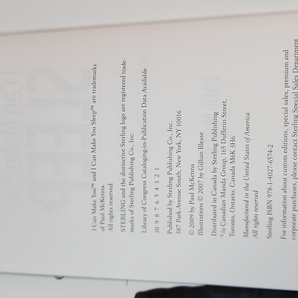 I Can Make You Sleep by Paul McKenna (2009 Hardback) includes Guided Hyp… - Picture 3 of 6